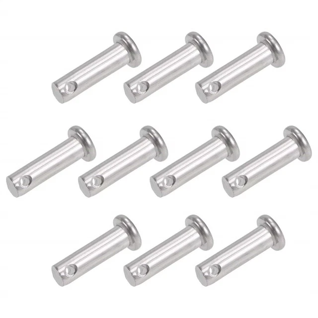 304 Edelstahl Clevis Pins T-Form Flacher Kopf Haltbar Stahl Clevis Pins