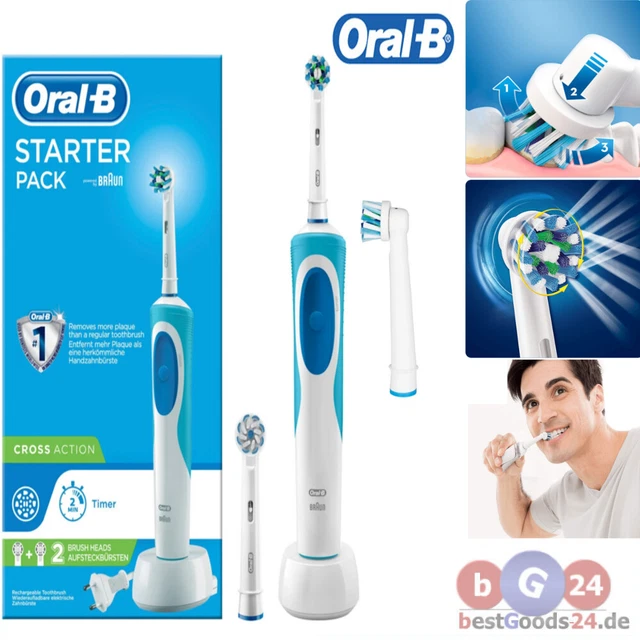 Oral B Zahnbürste Lädt Nicht Mehr ORAL-B STARTER PACK Elektrische Zahnbürste mit Timer und zwei