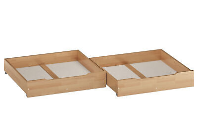 Caja de cama de dos piezas de almacenamiento de haya juego de camas pedir muebles de madera auxiliares