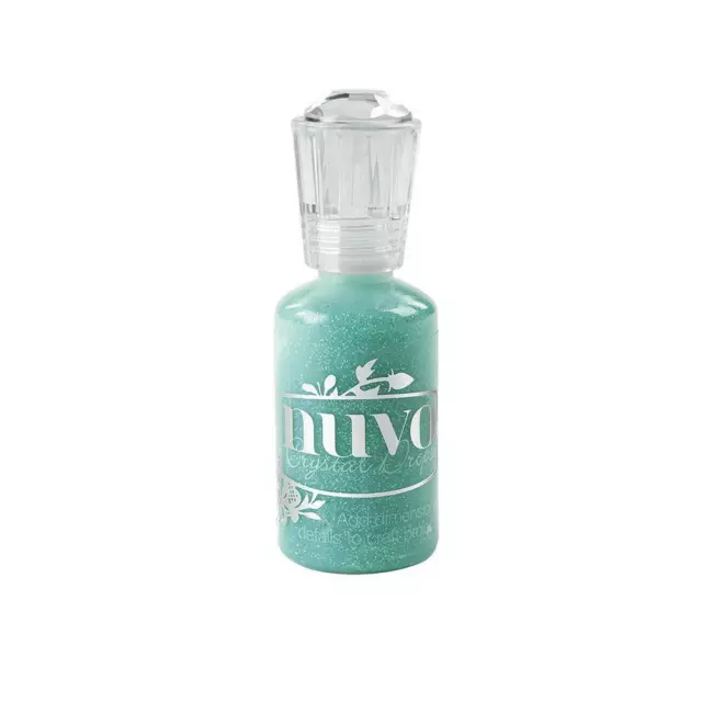 Nuvo Tonic Studios Glitter Drops Enamel Drops for Cardmaking - Aquatic Mist