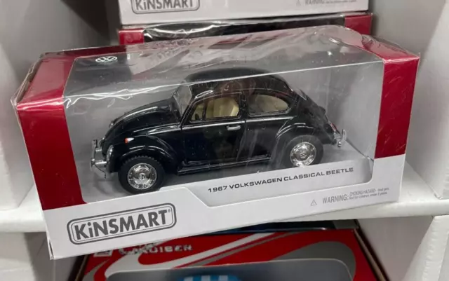 VOLKSWAGEN VW MAGGIOLINO 1/24 RETROCARICA PULL BACK KINSMART modellino METALLO