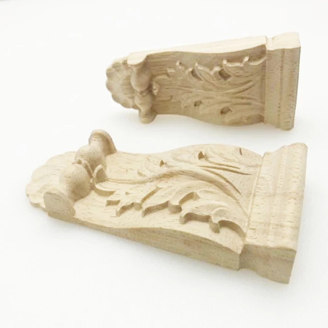 Elegante aplique tallado en madera para mejorar tu interior y muebles