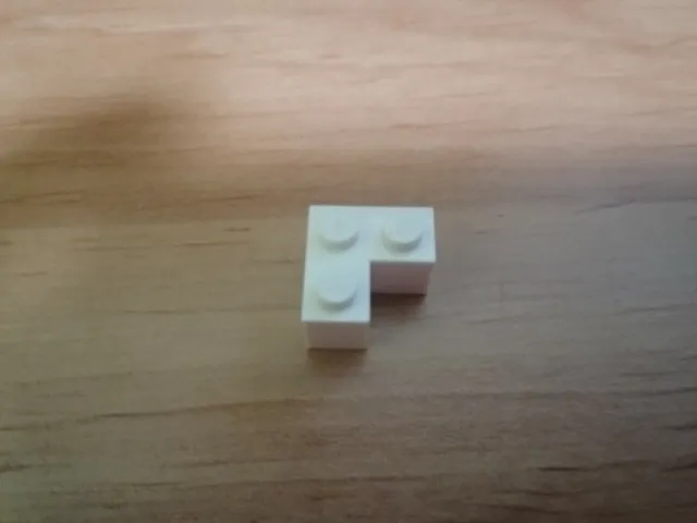 Lego 2357+235701 Brick 2X2 Corner  Color White 