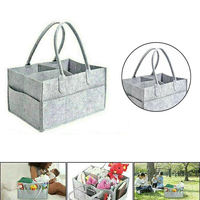 Baby Diaper Caddy Organizer Portable Holder Bag Nursery Essentials Storage Bins 2