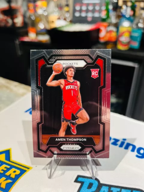 2023-24 Panini Prizm Basketball #150 AMEN THOMPSON RC Rookie HOUSTON ROCKETS