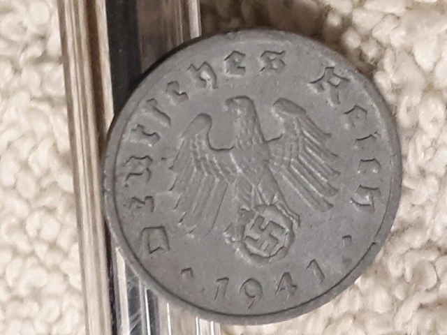 WW2 German 1 Pfennig Zinc Coin 3