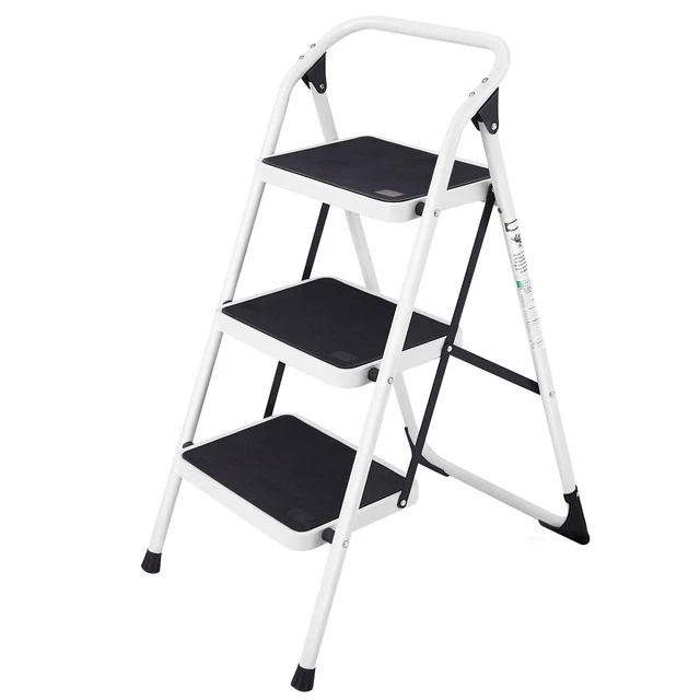 COSTWAY Escabeau Marches Pliant, Echelle Marchepied antidérapant, Escabeau