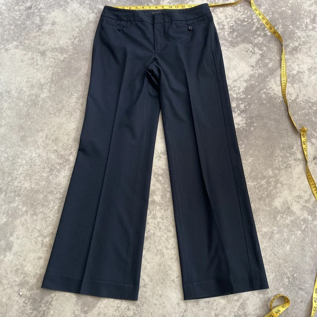 Womyn wide lef black Trouser pant womens size 6 Made In Usa