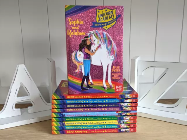 Unicorn Academy Julie Sykes 10 x Paperback Books Sophia and Rainbow