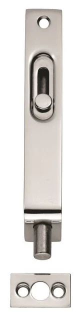 Polished Chrome Sunk Slide Flush Bolt 102mm x 17mm by Carlisle Brass AA79CP