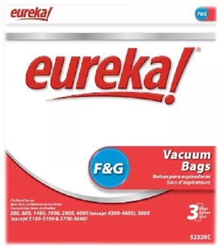 Eureka F & G Vacuum bags (3pk) Genuine Part #52320C