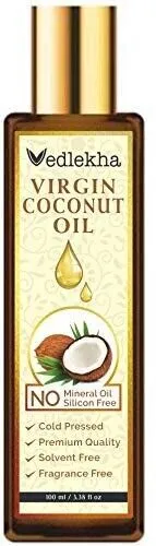 Vedlekha Natural & Organic Virgin Coconut Oil For Hair & Skin 100ml/Pack Of 1