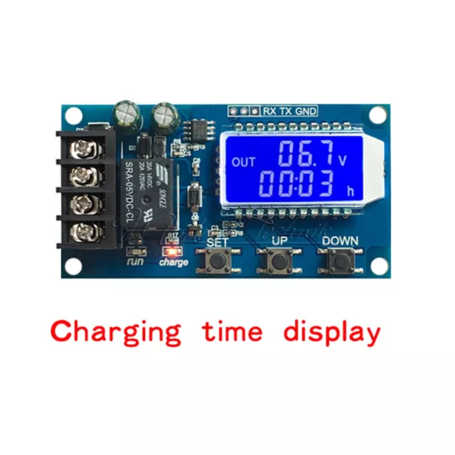 10A 6V-60V Lithium Battery Charge LCD Display NC Control Module Protection Board