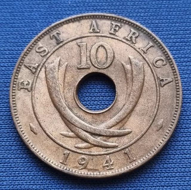 17056(1) 10 Cents (East Africa) 1941/I (Bombay!) in ss-vz ....... von Berlin.007