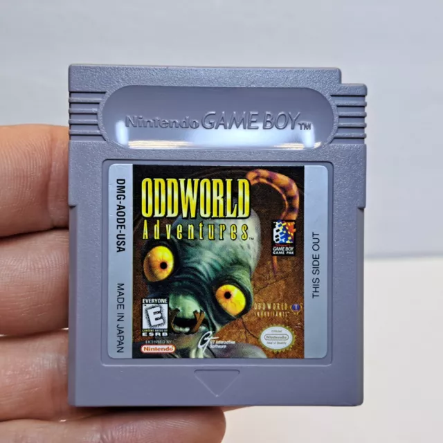 Oddworld Adventures (Nintendo Gameboy, 1998) TESTED Authentic WORKS