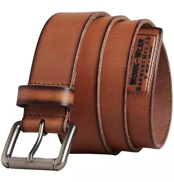 Superdry Mens Badgeman Leather Belt Tan