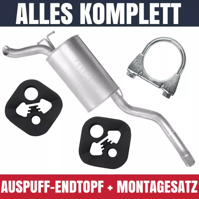 Auspuff Endtopf für Mercedes E E200 E220 E230 W210 2.0 2.0D 2.2D 2.3 2.5 D Limo