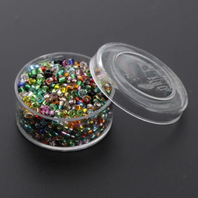 1000pcs Pony Seed Beads Mixed Color Round Loose Spacer Beads Jewelry Making
