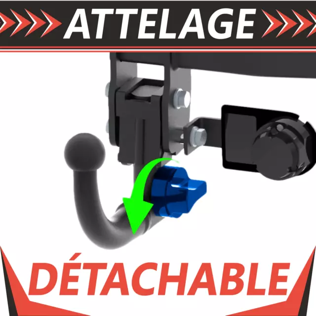 Attelage détachable pour Jeep Cherokee KL 14-18 Compl.