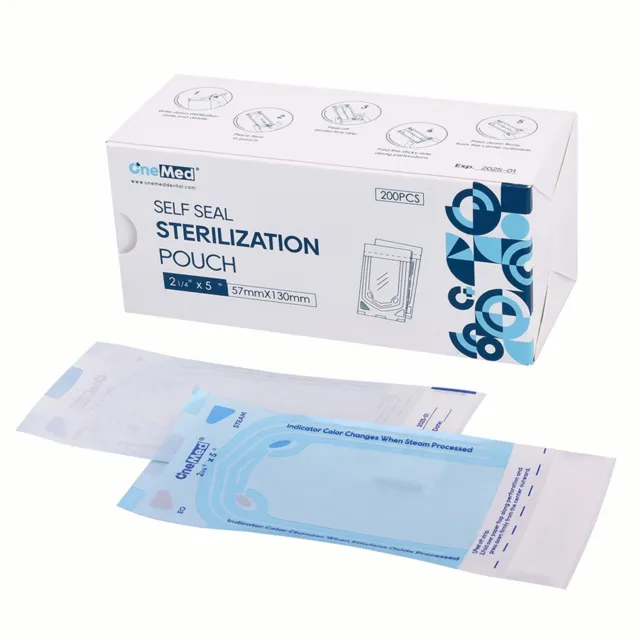 200(1box) 2.25"x4" Self Seal Sterilization Pouches,Sterilizer Bags Dental Tattoo