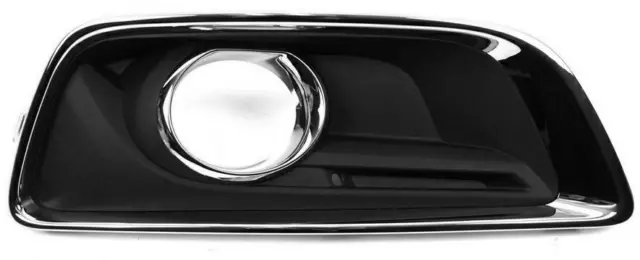 Grille Antibrouillard Avant Pour Peugeot 207 Sport 2006-2009 - Noir Mat Bordure Chrome - Côté Passager