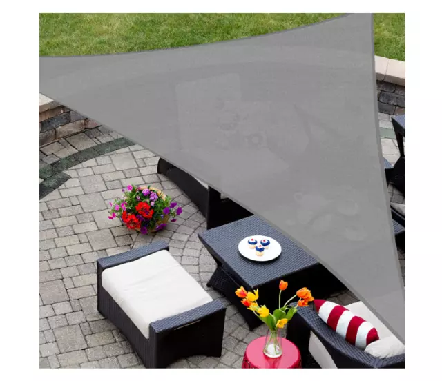 AsterOutdoor Sun Shade sail Triangle10'× 10' ×10' UV Block Canopy （Original $30)