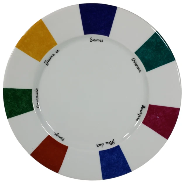 Laure Japy Limoges France 10" Dinner Plate Multicolor
