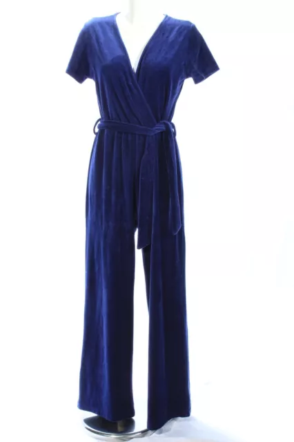 MA PETITE PLAGE X JANE DE BOY Langer Jumpsuit Dames T 40 bleu style décontracté