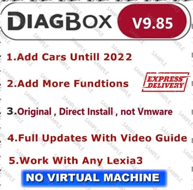 Diagbox 9.85 Tool Auto Auto-Diagnose-Reparatur Keine virtuelle Maschine Citroen