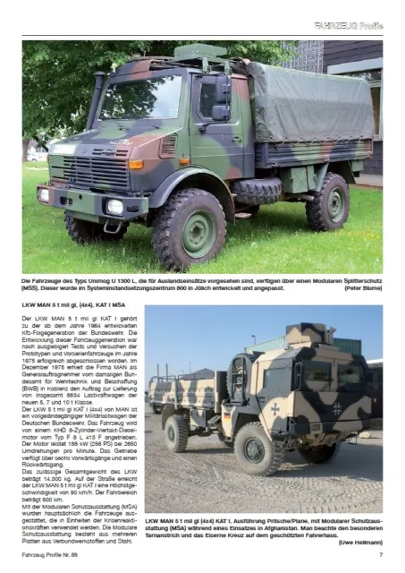 FAHRZEUG Profile 89 Geschützte Transport- und Sonderfahrzeuge der Bundeswehr 2