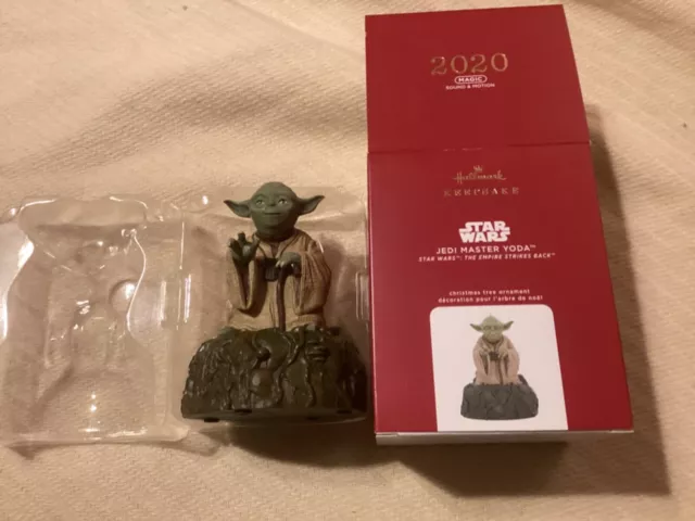 2020 Hallmark Keepsake Ornament Star Wars Jedi Master Yoda TESB B24