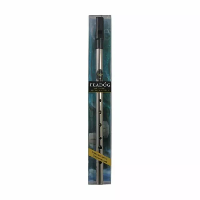 Tin Whistle Feadog Nickel PRO D Whistle - PRESENTATION PACK