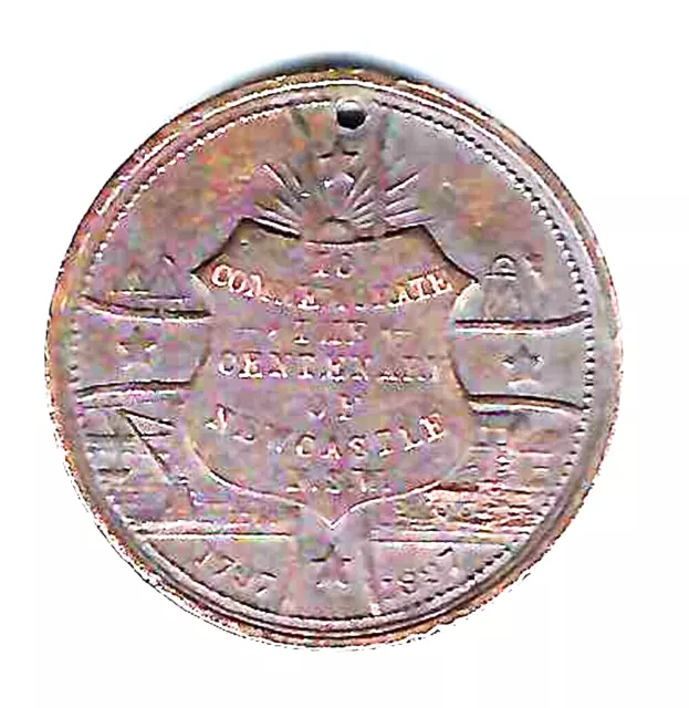 1897    CENTENARY OF NEWCASTLE  N.S.W. medallion