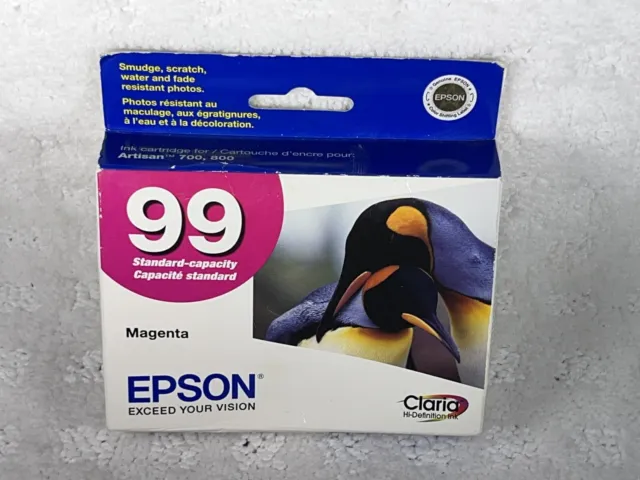 Epson 99 Magenta Ink Cartridge C13T099320 NEW Genuine  - Exp. 02/2011