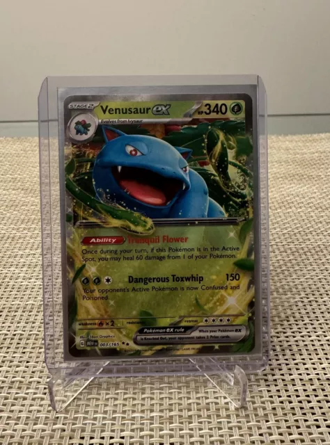 Pokemon 151 - English Single - Venusaur EX 003/165 Holo Double Rare