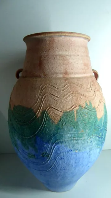 Janet De Boos Vintage Australian Pottery Urn Vase Ceramic Studio Artist