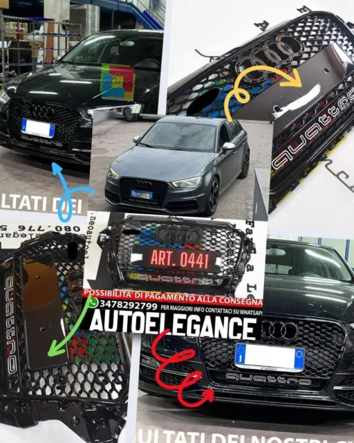 Calandre Audi A3 8V Noir À VENDRE! - PicClick FR