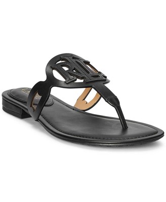 Lauren Ralph Lauren Womens Audrie Sandals, BLACK, Size 9.0