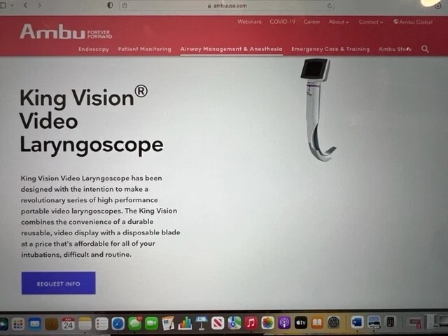 Ambu King Vision Laryngoscope Set (KVLABKIT3)