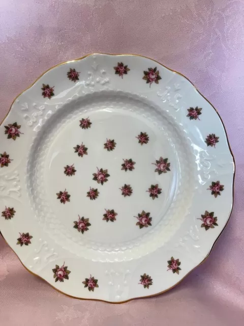 aynsley rosedale fine bone china hand made in england 8” plate ✅ 22