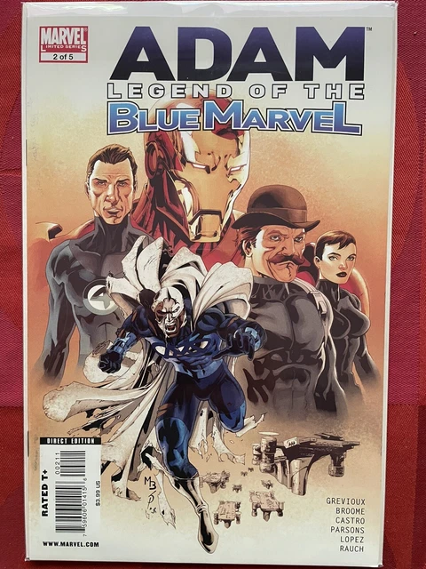 Adam Legend of the Blue Marvel #2 VF+/NM Marvel Comics 2009 RARE Low Print Run!