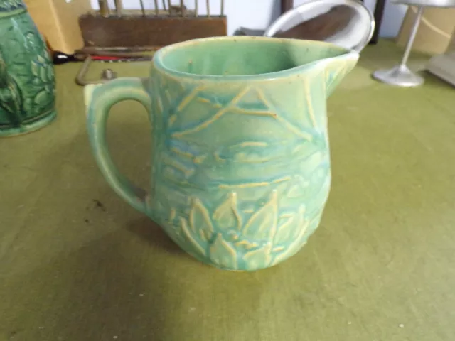 MCCOY POTTERY WATER Lily Pitcher 1920 - 1930's Green $20.00 - PicClick