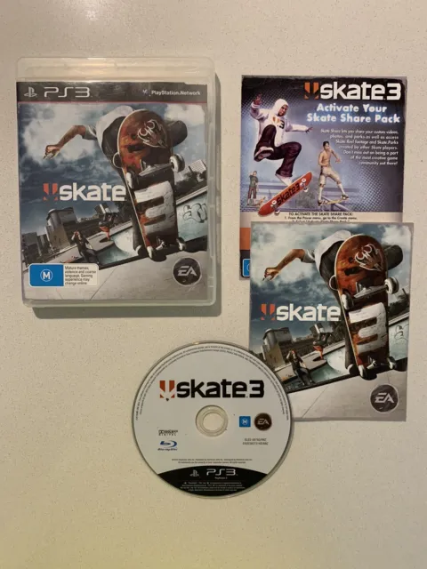 SKATE 3 PS3 PlayStation 3 Sony PAL Complete $12.50 - PicClick AU