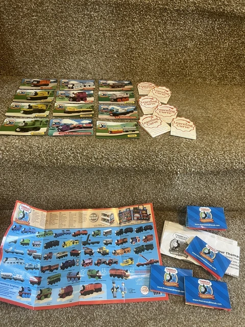 Thomas Tank Engine Learning THOMAS TANK ENGINE Wooden Learning Curve Train bundle Leaflets Cards ...