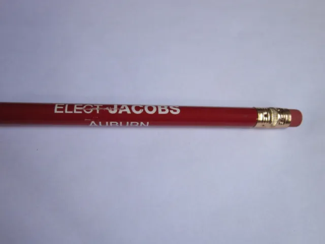 Auburn NY City Council Elect Jacobs Pencil Political Collectible FREE SHIP