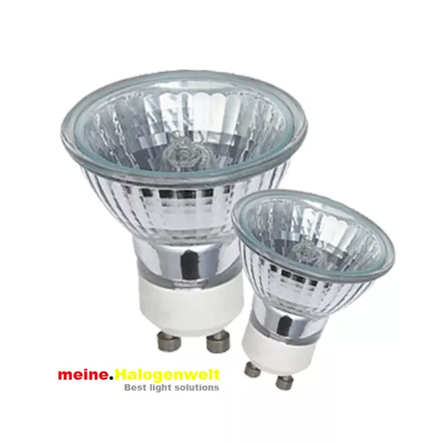 5x Halogen-Leuchtmittel GU10 20W-35W-50W 230V Halogen-Strahler Lampe Fassungen