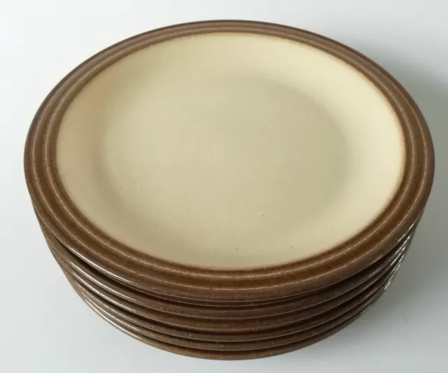 Denby Pampas Tea Plates x 6