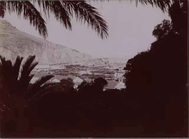 Algérie, Oran, vue prise de la promenade sur le port Vintage print, tirage d&#03