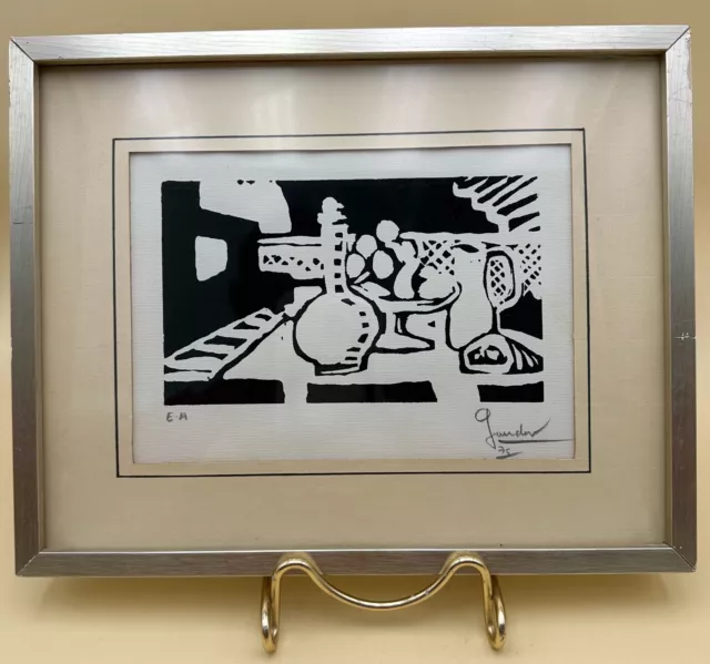 Signature Proof Woodcut Board to Identify? 1975