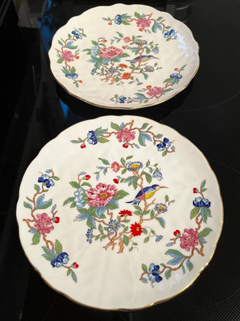 4 Aynsley Pembroke set of FOUR Dinner or Cake plates, 10 3/8 inches - EXCELLENT!